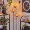 Koyoto Lampadaire 30 cm Bois clair, Noir, 3 lumières
