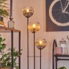 Koyoto Lampadaire 30 cm Bois clair, Noir, 3 lumières
