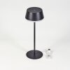 Romdrup Lampe de table d'extérieur, Lampe à poser LED Noir, 1 lumière
