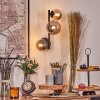 Chehalis Boule lumineuse, Applique murale 23 cm Fumé, 3 lumières