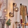Chehalis Boule lumineuse, Applique murale 23 cm Fumé, 3 lumières