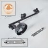 Chehalis Boule lumineuse, Applique murale Ambre, 3 lumières