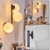 Chehalis Boule lumineuse, Applique murale 28 cm Blanc, 3 lumières