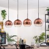 Koyoto Suspension, Boule lumineuse, Suspension Clair, Cuivré, 4 lumières