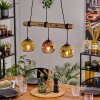 Ripoll Suspension, Boule lumineuse, Suspension Écru, Noir, 3 lumières