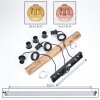 Ripoll Suspension, Boule lumineuse, Suspension Écru, Noir, 3 lumières