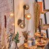 Chehalis Boule lumineuse, Applique murale 23 cm Ambre, Fumé, 3 lumières