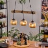 Ripoll Suspension, Boule lumineuse, Suspension Écru, Noir, 3 lumières