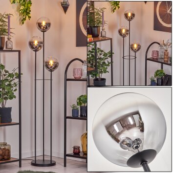 Gastor Lampadaire Noir, 3 lumières Gastor Lampadaire Noir, 3 lumières