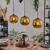 Koyoto Suspension, Boule lumineuse, Suspension Noir, 3 lumières