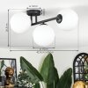 Chehalis Plafonnier, Boule lumineuse Blanc, 3 lumières