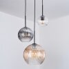 Koyoto Suspension, Boule lumineuse, Suspension Noir, 3 lumières