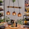 Ripoll Suspension, Boule lumineuse, Suspension Écru, Noir, 3 lumières