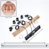 Ripoll Suspension, Boule lumineuse, Suspension Écru, Noir, 3 lumières