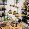Koyoto Suspension, Boule lumineuse, Suspension Écru, Noir, 3 lumières