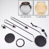 Koyoto Lampadaire Noir, 3 lumières