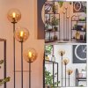 Gastor Lampadaire 25 cm Noir, 3 lumières