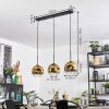 Ripoll Suspension, Boule lumineuse, Suspension Or, Clair, 3 lumières