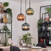 Koyoto Suspension, Boule lumineuse, Suspension Noir, 3 lumières