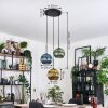 Koyoto Suspension, Boule lumineuse, Suspension Noir, 3 lumières