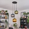 Koyoto Suspension, Boule lumineuse, Suspension Noir, 3 lumières
