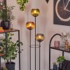 Koyoto Lampadaire Bois clair, Noir, 3 lumières