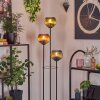 Koyoto Lampadaire Bois clair, Noir, 3 lumières