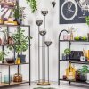Gastor Lampadaire Bois foncé, Noir, 4 lumières
