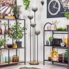 Koyoto Lampadaire Bois foncé, Noir, 4 lumières