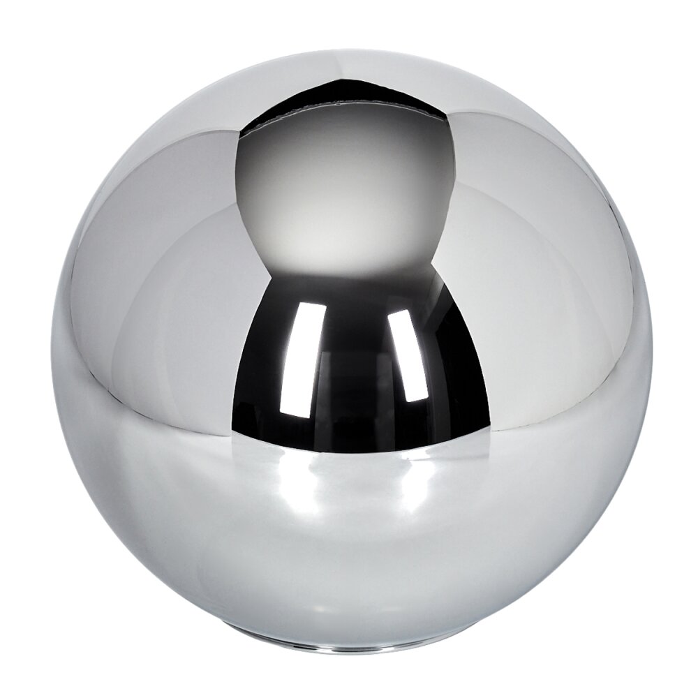 Abat-jour en verre Gastor 20 cm Chrome, Fumé main product photo