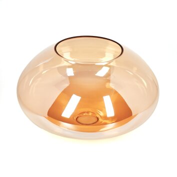 Abat-jour en verre Mertola Verre de rechange, pièce de rechange Ambre Abat-jour en verre Mertola Verre de rechange, pièce de rechange Ambre