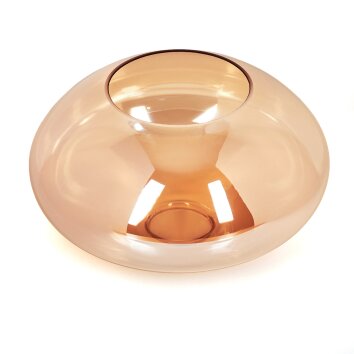 Abat-jour en verre  Mertola Verre de rechange, pièce de rechange Ambre
