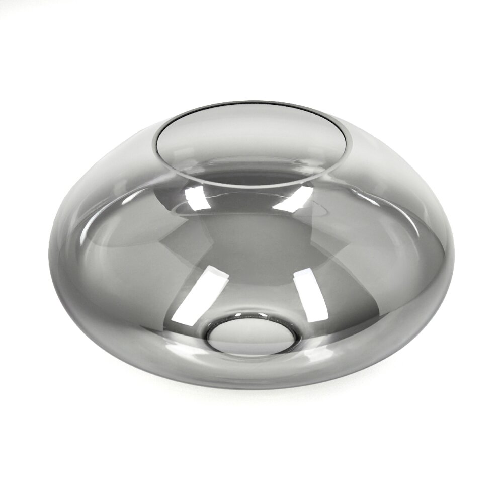 Abat-jour en verre Mertola Verre de rechange Clair, Fumé main product photo