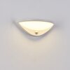 Applique murale d'extérieur Carano LED Blanc, 1 lumière, Détecteur de mouvement