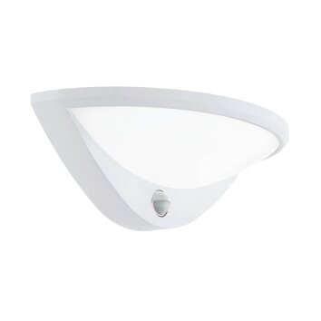 Applique murale Eglo BELCREDA LED Blanc, 1 lumière, Détecteur de mouvement