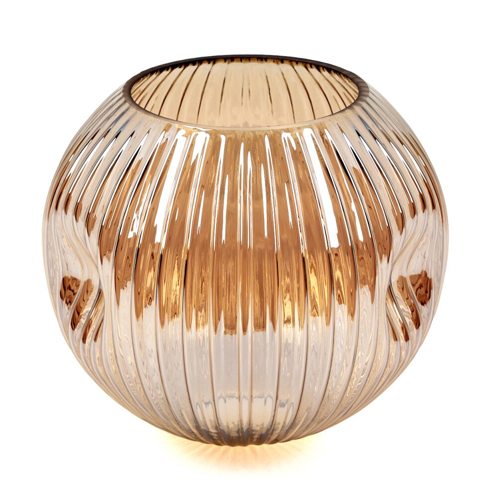 Abat-jour en verre Ripoll Verre de rechange Ambre main product photo