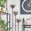 Gastor Lampadaire 30 cm Noir, 3 lumières