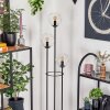 Gastor Lampadaire 30 cm Noir, 3 lumières