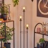 Gastor Lampadaire 30 cm Noir, 3 lumières
