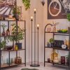 Gastor Lampadaire 30 cm Noir, 3 lumières