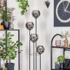 Koyoto Lampadaire 30 cm Bois foncé, Noir, 4 lumières