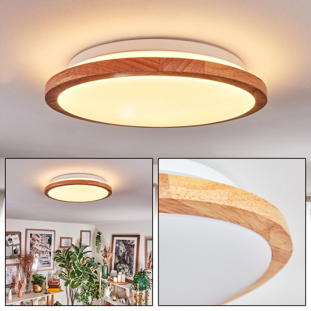 Nogueira Plafonnier, Panel LED Écru, Blanc, 1 lumière main product photo