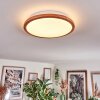 Nogueira Plafonnier, Panel LED Écru, Blanc, 1 lumière