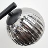Chehalis Plafonnier, Boule lumineuse Fumé, 3 lumières