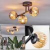 Chehalis Plafonnier, Boule lumineuse Ambre, 3 lumières