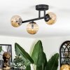 Chehalis Plafonnier, Boule lumineuse Ambre, 3 lumières
