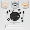 Koyoto Suspension, Boule lumineuse, Suspension, Suspension grappe Noir, 3 lumières