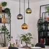 Koyoto Suspension, Boule lumineuse, Suspension, Suspension grappe Noir, 3 lumières
