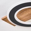Besperia Plafonnier LED Couleur bois, Noir, 1 lumière