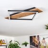 Cabanas Plafonnier LED Couleur bois, Noir, 1 lumière